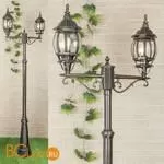 Садово-парковый фонарь Elektrostandard Farola NLG99HL004 черное золото a025750 - Фото 0