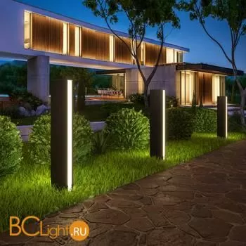 Садово-парковый фонарь Elektrostandard Flat 1538 TECHNO LED черный a053316 - Фото 2