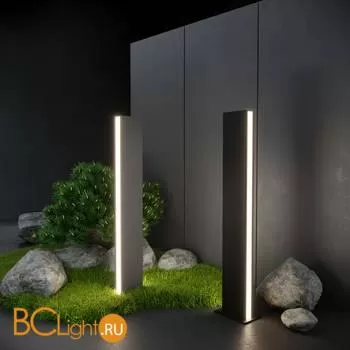 Садово-парковый фонарь Elektrostandard Flat 1538 TECHNO LED черный a053316 - Фото 1