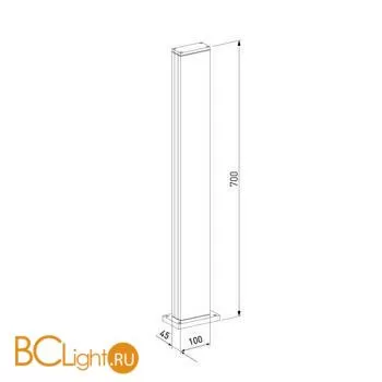 Садово-парковый фонарь Elektrostandard Flat 1538 TECHNO LED черный a053316 - Фото 3