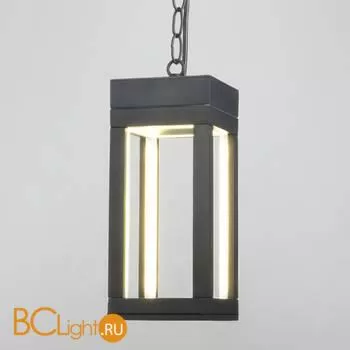 Уличный подвесной светильник Elektrostandard Frame 1528 TECHNO LED серый a051858 - Фото 0