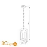 Уличный подвесной светильник Elektrostandard Frame 1528 TECHNO LED черный a051857 - Фото 2