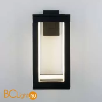 Уличный настенный светильник Elektrostandard Frame 1527 TECHNO LED черный a051855 - Фото 1