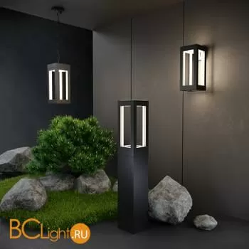 Садово-парковый фонарь Elektrostandard Frame 1529 TECHNO LED черный a051859 - Фото 1