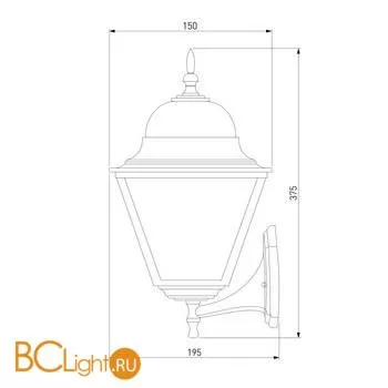 Уличный настенный светильник Elektrostandard Fuga 35148/D a058032 - Фото 0