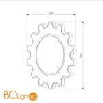 Настенный светильник Elektrostandard Gear Gear L LED черный (MRL LED 1100 черный) - Схема