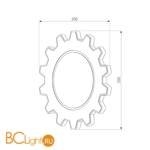 Настенный светильник Elektrostandard Gear Gear M LED белый (MRL LED 1095) - Схема