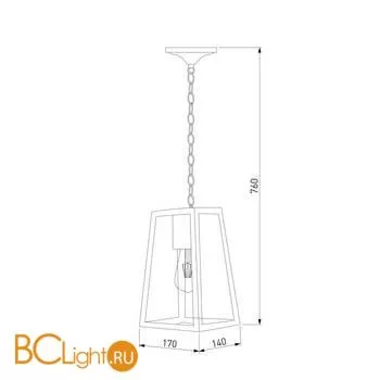 Уличный подвесной светильник Elektrostandard Germes 35152/H a058805 - Фото 3