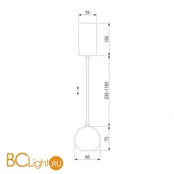 Подвесной светильник Elektrostandard Giro 50215/1 LED черный a055672 - Фото 3