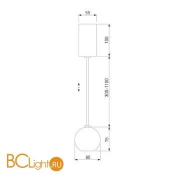 Подвесной светильник Elektrostandard Giro 50215/1 LED черный жемчуг a055676 - Фото 2