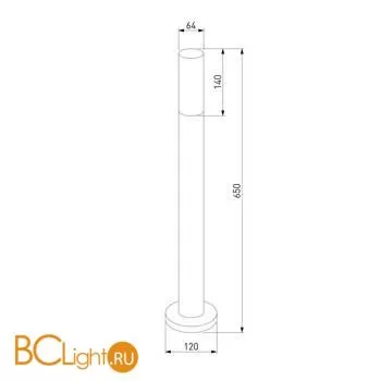  Ландшафтный светильник IP54 серый Elektrostandard Glas 1419 TECHNO a049721 - Фото 3