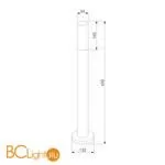  Ландшафтный светильник IP54 серый Elektrostandard Glas 1419 TECHNO a049721 - Фото 3