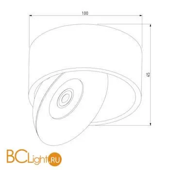 Спот Elektrostandard Glide 25100/LED 8W 4200K чёрный жемчуг a059330 - Фото 2