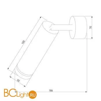 Бра Elektrostandard Glory MRL LED 1005 чёрный a043957 - Фото 3