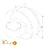 Уличный настенный светодиодный светильник Glow белый Elektrostandard Glow 1523 TECHNO LED белый a048178 - Фото 3