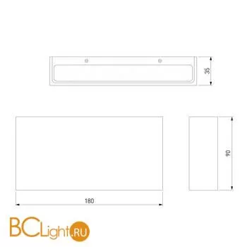 Настенный светильник Elektrostandard Golf 1705 TECHNO LED белый a040255 - Фото 1