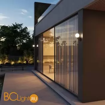 Уличный настенный светильник Elektrostandard Gravity new 35003/U черный a062886 - Фото 0