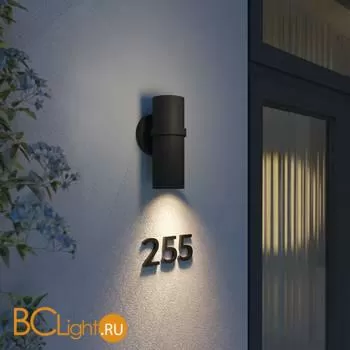Уличный настенный светильник Elektrostandard Grin 35000/D черный a061037 - Фото 0