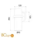 Уличный настенный светильник Elektrostandard Grin 35000/D черный a061037 - Фото 2