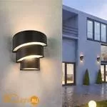 Настенный светильник Elektrostandard Helix 1535 TECHNO LED HELIX черный - Фото 0