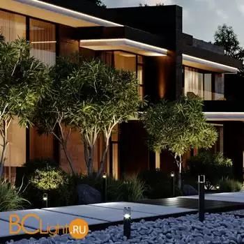 Садово-парковый фонарь Elektrostandard Hidden new 35166/F черный a066036 - Фото 1