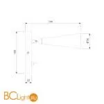 Бра Elektrostandard Horn MRL 1010 черный a047874 - Фото 1