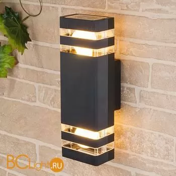 Уличный настенный светильник Elektrostandard Ignis 1449 TECHNO черный a032628