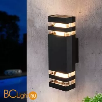 Уличный настенный светильник Elektrostandard Ignis 1449 TECHNO черный a032628 - Фото 1