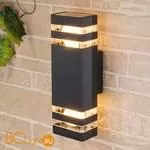 Уличный настенный светильник Elektrostandard Ignis 1449 TECHNO черный a032628