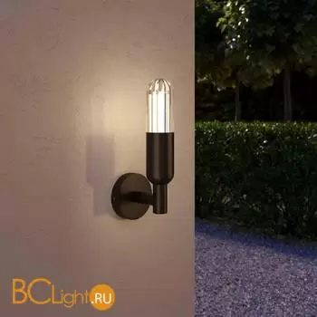 Уличный настенный светильник Elektrostandard ISIDA new 35165/U черный a062884 - Фото 1