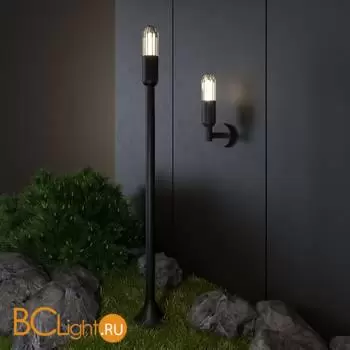 Уличный настенный светильник Elektrostandard ISIDA new 35165/U черный a062884 - Фото 2