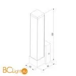 Бра Elektrostandard Jimy MRL LED 1110 хром a052742 - Фото 2