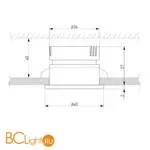 Встраиваемый светильник Elektrostandard Kary 25025/LED 3W 4200K BK черный a056777 - Фото 0