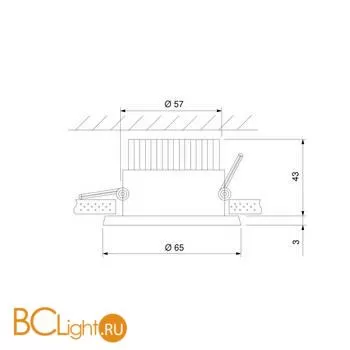 Встраиваемый светильник Elektrostandard Kita 25024/LED a056773 - Фото 1