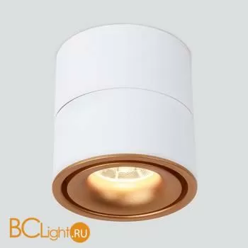 Спот Elektrostandard Klips DLR031 15W 4200K 3100 белый матовый/золото a050527 - Фото 0