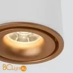 Спот Elektrostandard Klips DLR031 15W 4200K 3100 белый матовый/золото a050527 - Фото 1