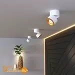 Спот Elektrostandard Klips DLR031 15W 4200K 3100 белый матовый/золото a050527 - Фото 2