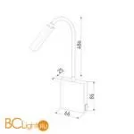 Настенный светильник Elektrostandard KNOB 40118/LED белый a058942 - Фото 2