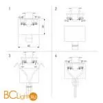 Коннектор для однофазного шинопровода серебро Elektrostandard TRLM-1-CH a051729 - Фото 4