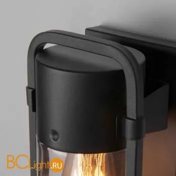 Уличный настенный светильник Elektrostandard Lab 35001/D черный a061043 - Фото 0