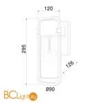 Уличный настенный светильник Elektrostandard Lab 35001/D черный a061043 - Фото 1