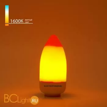 Светодиодная лампа Имитация пламени 3 режима 3W E14 Elektrostandard BLE1436 a055882