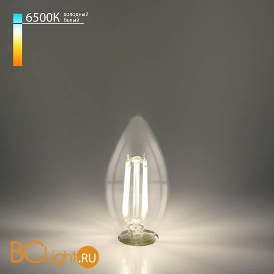 Филаментная светодиодная лампа Свеча 9W 6500K E14 (CW35 прозрачный) Elektrostandard BLE1440 a056251