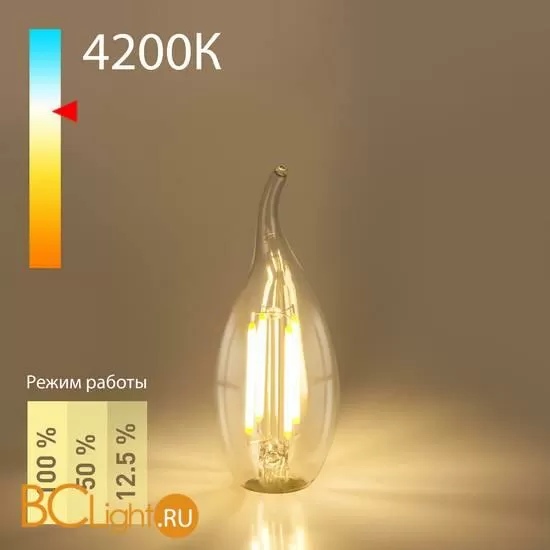 Филаментная светодиодная лампа Dimmable Свеча на ветру CW35 5W 4200K E14 Elektrostandard BLE1424 a055830