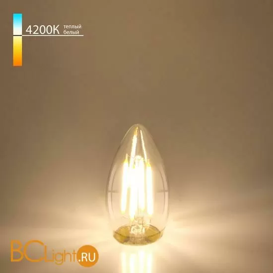 Филаментная светодиодная лампа Свеча C35 7W 4200K E27 (C35 прозрачный) Elektrostandard BLE2736 a048673