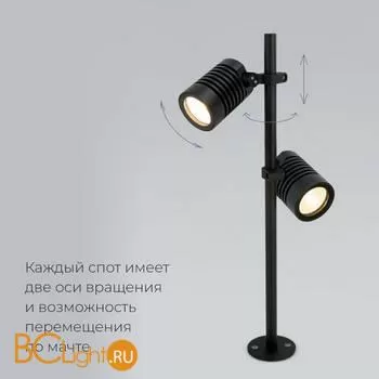 Садово-парковый фонарь Elektrostandard Landscape/2 (041 FL LED) черный a058259 - Фото 1
