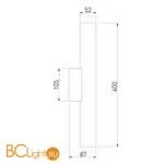 Бра Elektrostandard langer 40123/LED черный a061225 - Фото 2