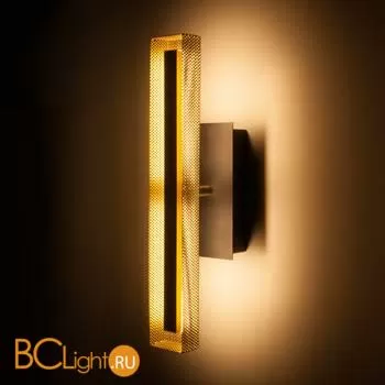 Настенный светильник Elektrostandard Lattice 40003/LED черный/золото a057419 - Фото 1