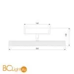 Настенный светильник Elektrostandard Lattice 40003/LED черный/золото a057419 - Фото 3