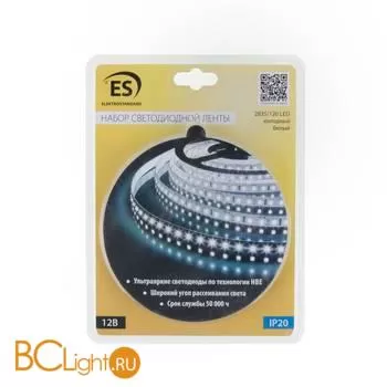 Светодиодная лента 2835 6500K 9.6Вт/м 120LED/м IP20 Elektrostandard a049844 - Фото 4
